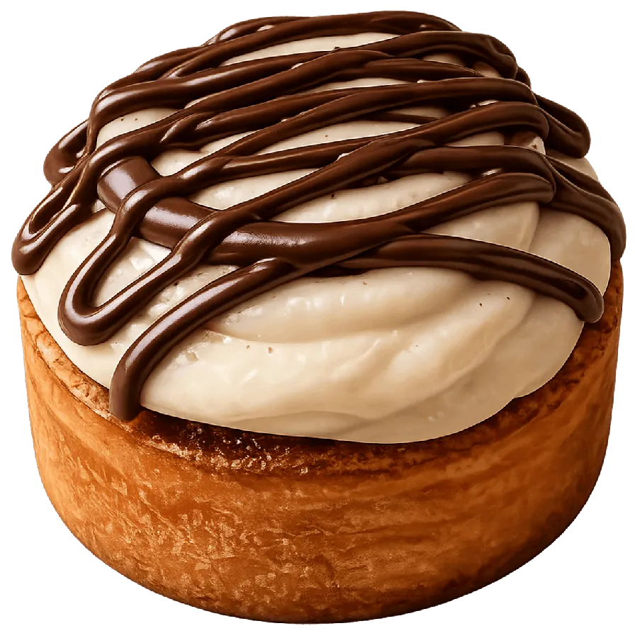 Cinnamon roll relleno de Nutella