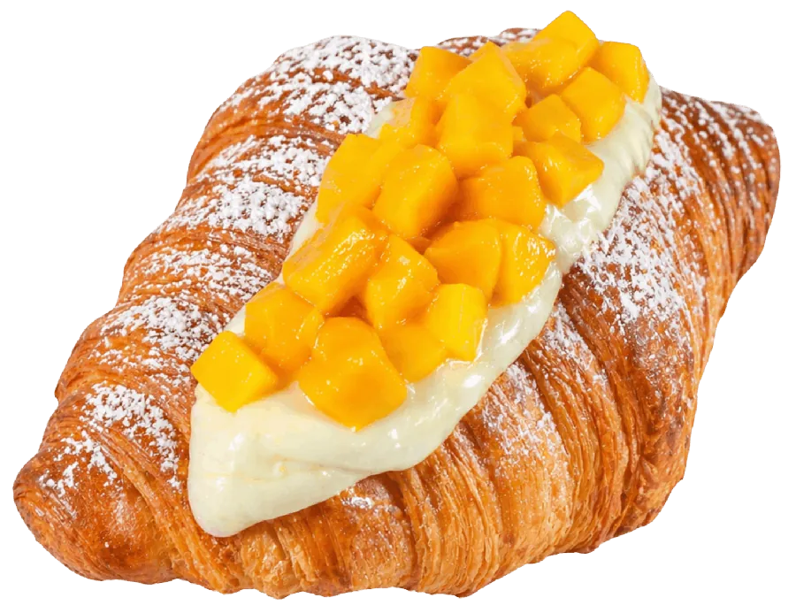 Croissant CroMango con fresa y mango
