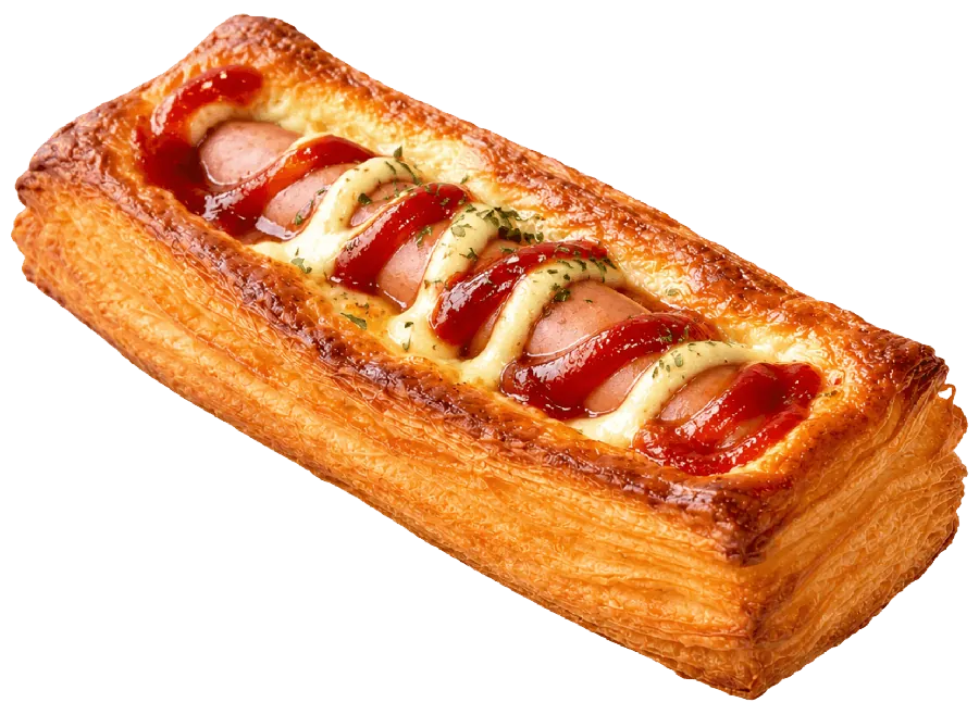 Croissant Dog relleno de salchicha