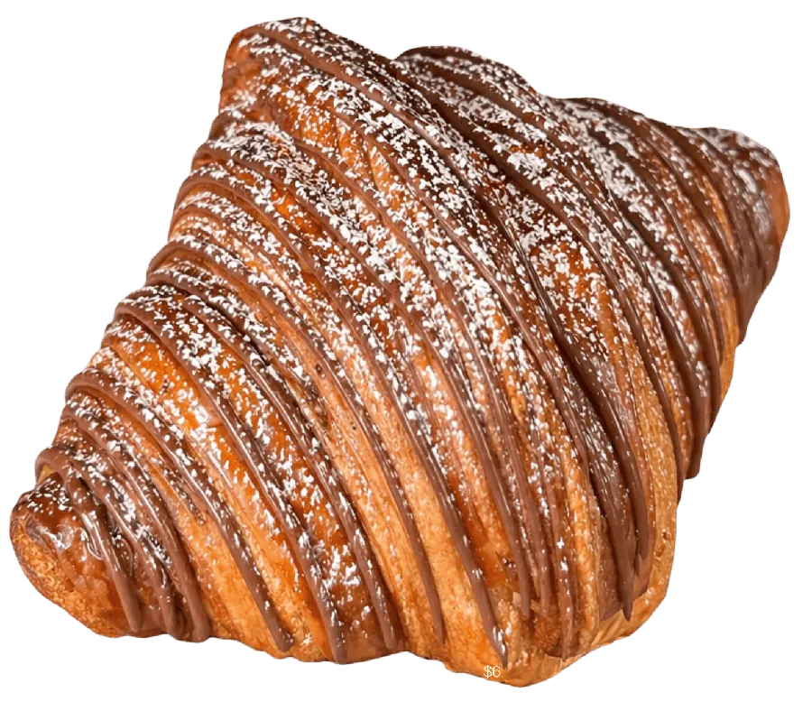 Croissant relleno de Nutella